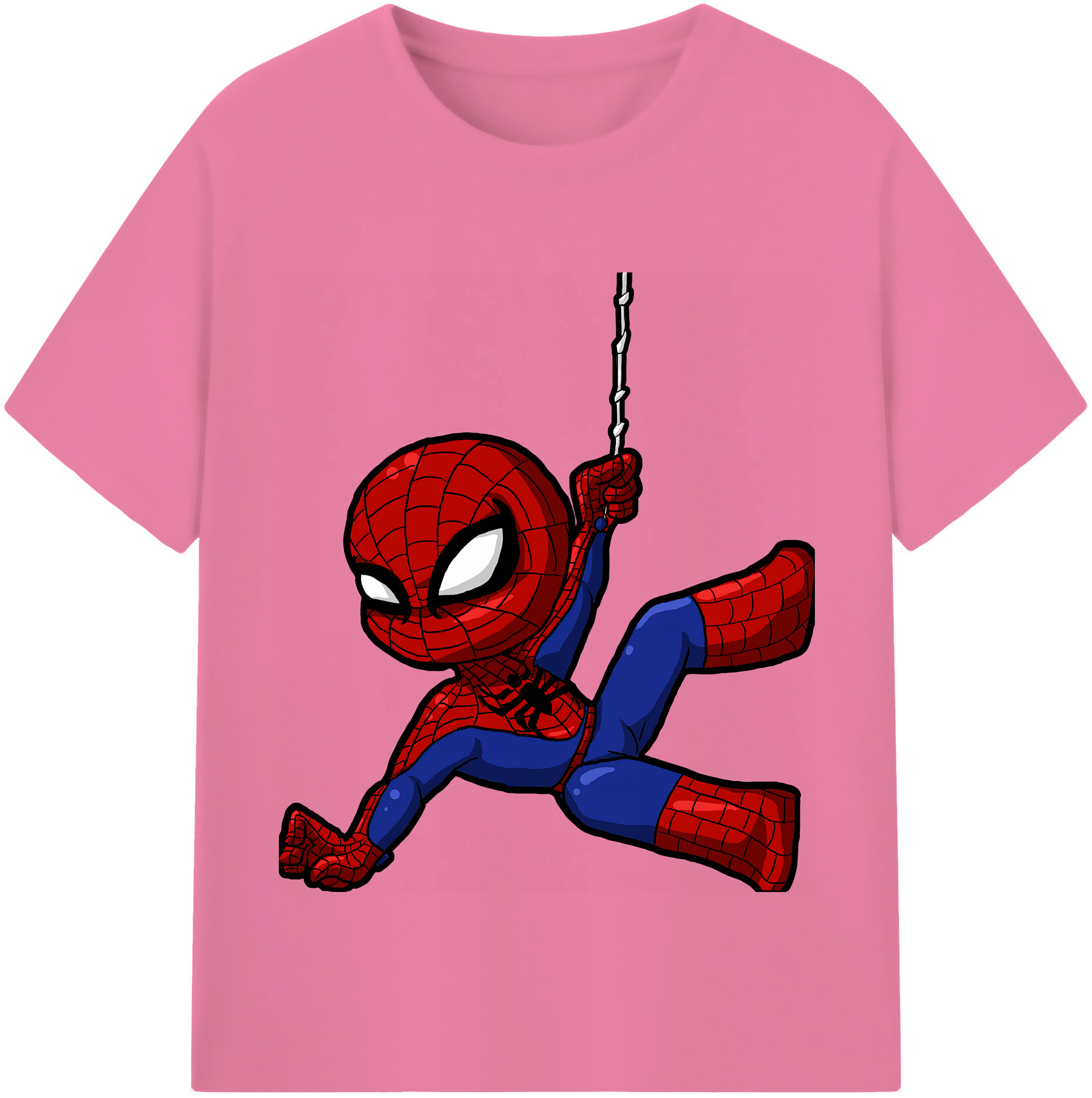 （画像用） Spider Man スパイダーマン 綿100％半袖Tシャツ（フロントプリント）